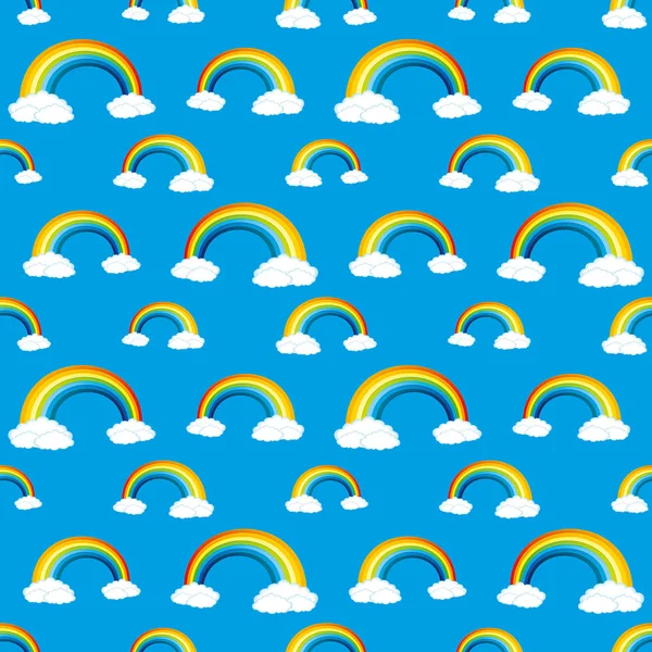 Gökkuşakları ve bulutlar.