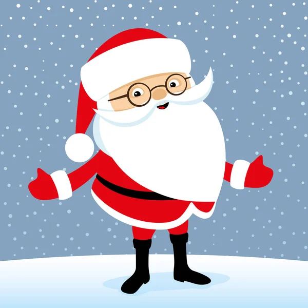 Šťastný Santa Claus. — Stockový vektor