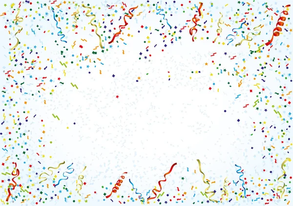 Linten en confetti. — Stockvector