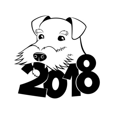 Sevimli köpek işareti.