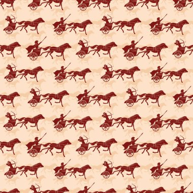 Savaş arabaları ile sorunsuz arka plan.