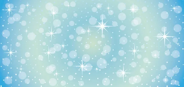 Inverno Natal Fundo Azul Com Estrelas Para Seu Projeto — Vetor de Stock