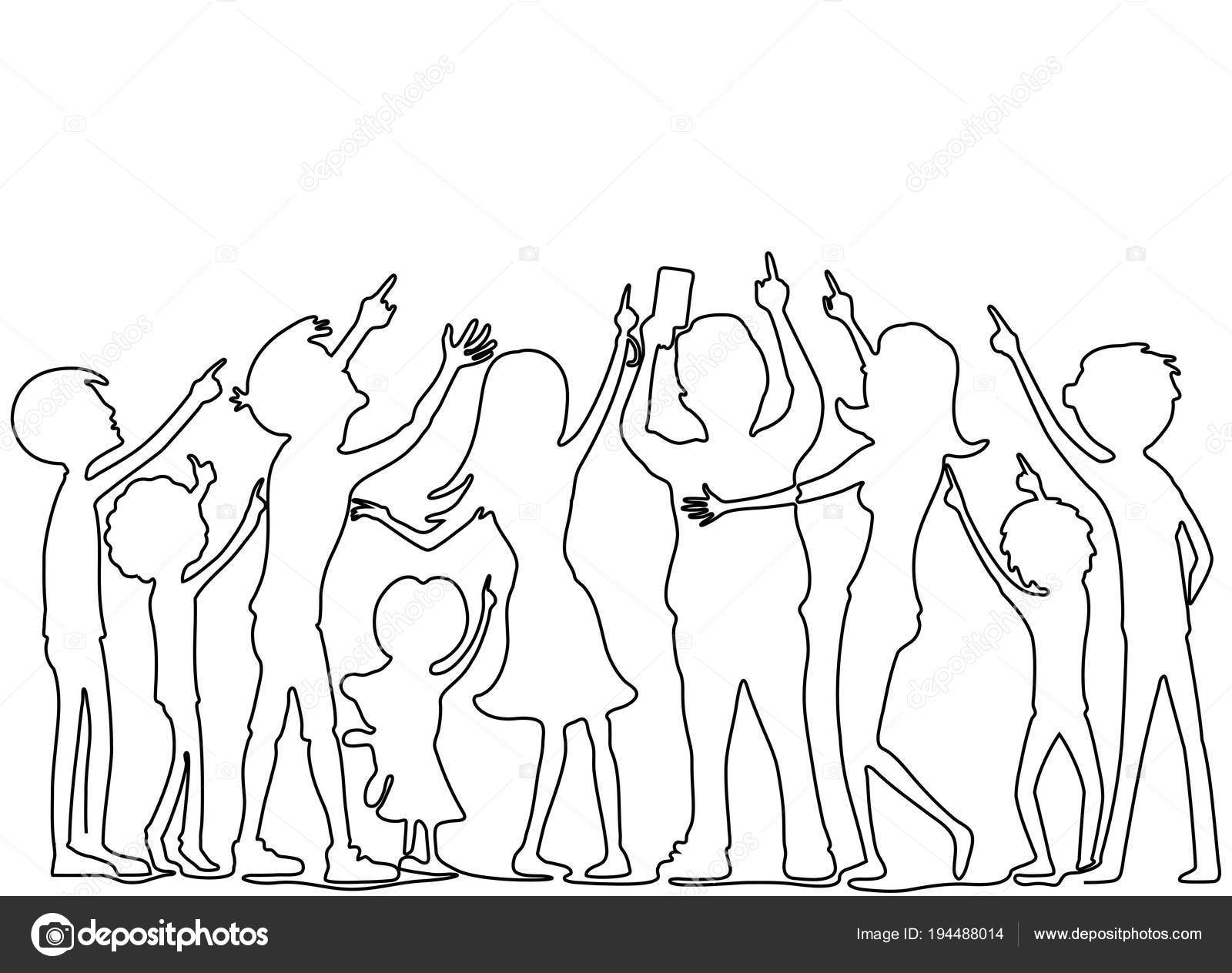 Image vectorielle Groupe Personnes D'une Ligne Continue par ©taronin -  194488014, image size:1600x1264