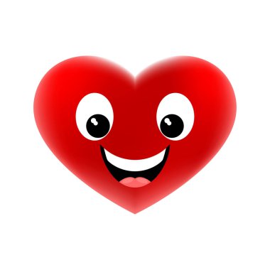 beyaz zemin üzerine kırmızı kalp simgesi.