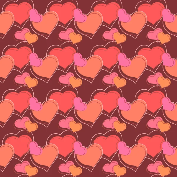 Valentine's day  background with  heart. — Stock Vector
