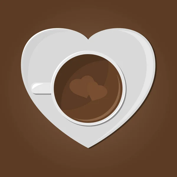 Strong coffee for lovers — Stock Vector