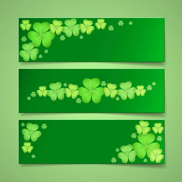 Dekorativa St. Patrick's Day banderoller — Stock vektor