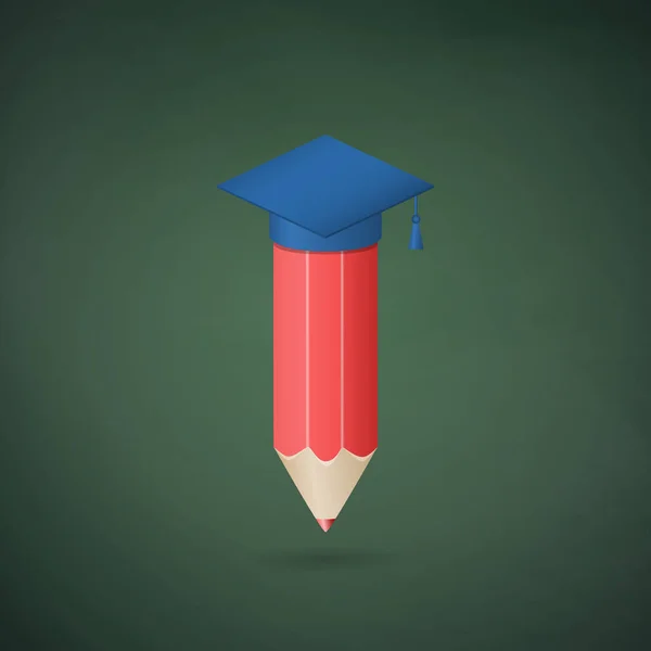 Концепція освіти з олівцем — стоковий вектор