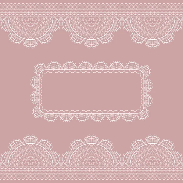 White lace pattern — Stock Vector