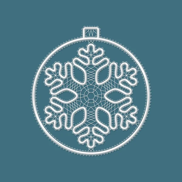 Decoración de Navidad calado — Vector de stock