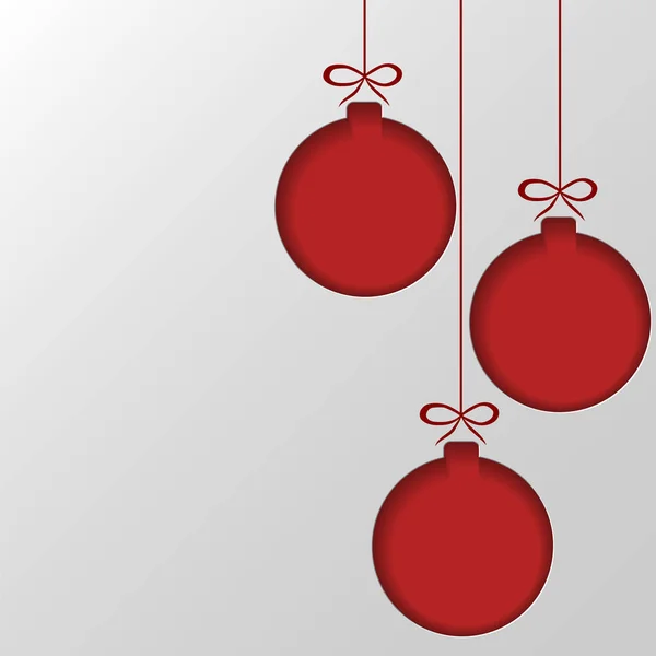 Bolas de Navidad de papel — Vector de stock