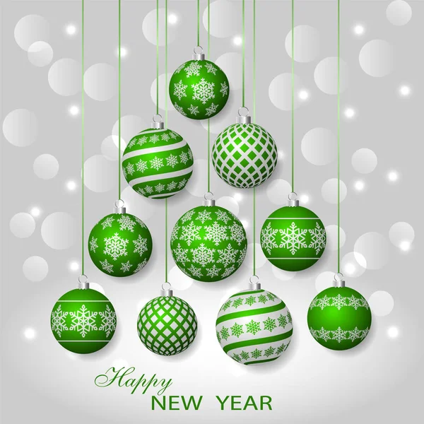 Christmas ball background — Stock Vector