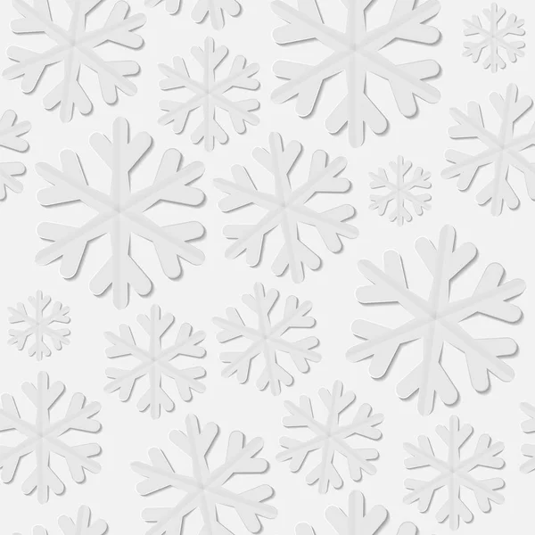 Flocon de neige sans couture Contexte — Image vectorielle