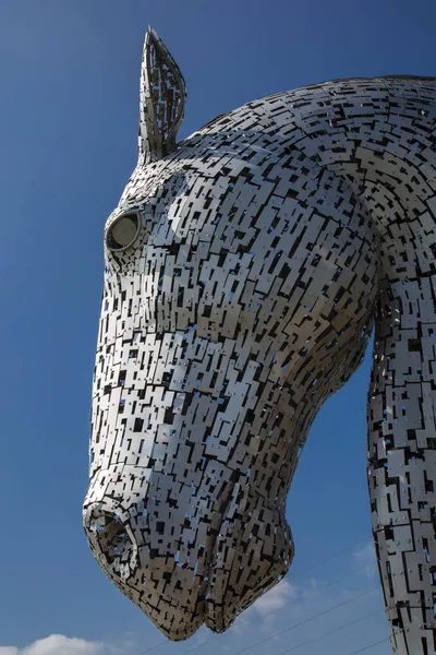 Kelpies 馬構造 — ストック写真