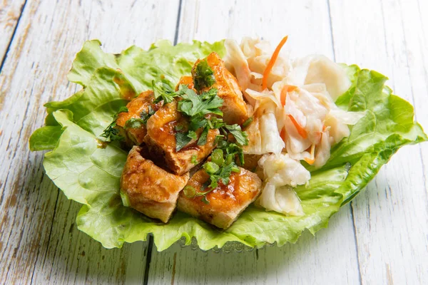 Stinky tofu is a Chinese form of fermented tofu that has a strong odor