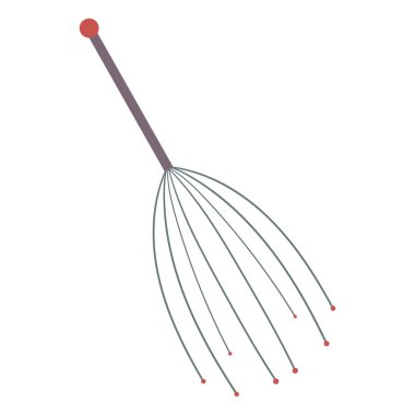 Masaj ve kendine masaj için antidepresan. Vektör illüstrasyonu.