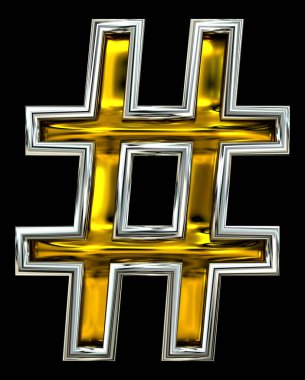 3 boyutlu görüntüleme. Esrar işareti. Temiz yüksek çözünürlüklü ABC görüntüleme. Kabartmalı parlak metal. Yeni Kapı numarası yazı tipi. Gümüş çerçeveli. Siyah arkaplanda izole.