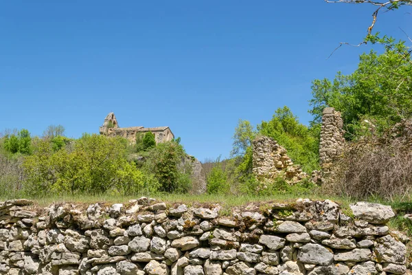 Ribera Alava Opuštěná Vesnice Přírodním Parku Valderejo — Stock fotografie