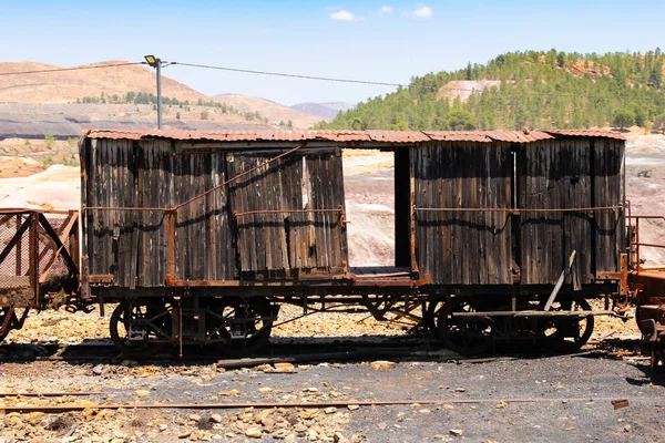 Starý Opuštěný Vlak Dolech Rio Tinto Huelvě Andalusie Španělsko — Stock fotografie