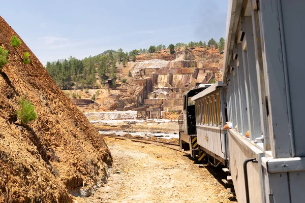Starý Důlní Vlak Dolech Rio Tinto Huelvě Andalusie Španělsko — Stock fotografie