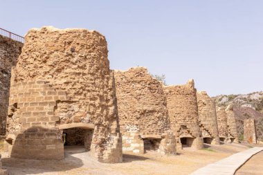 Lucainena de las Torres 'de eski maden ocakları. Almerya, Endülüs, İspanya