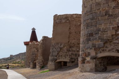 Lucainena de las Torres 'de eski maden ocakları. Almerya, Endülüs, İspanya