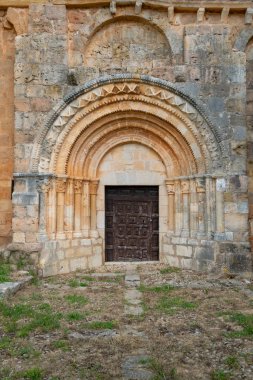 Quintanarruz 'un Roma kilisesi. Burgos, Castilla y Leon, İspanya