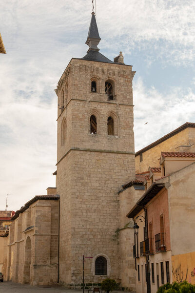 Santa Maria church. Aranda de Duero, traditional city in the province of Burgos. Castilla y Leon, Spain