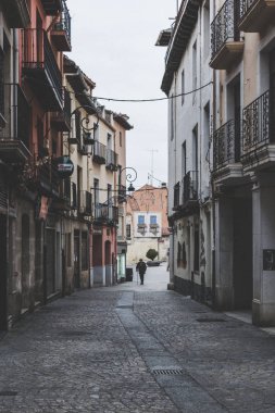 Aranda de Duero Caddesi, Burgos eyaletinin geleneksel şehri. Castilla y Leon, İspanya