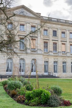 Bordeaux, New Aquitaine 'deki Palais Rohan Bahçeleri, Bordeaux' daki Palais Rohan FranceGardens, Fransa