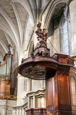 Saint Andre 'nin Gotik Katedrali Bordeaux, Yeni Aquitaine, Fransa