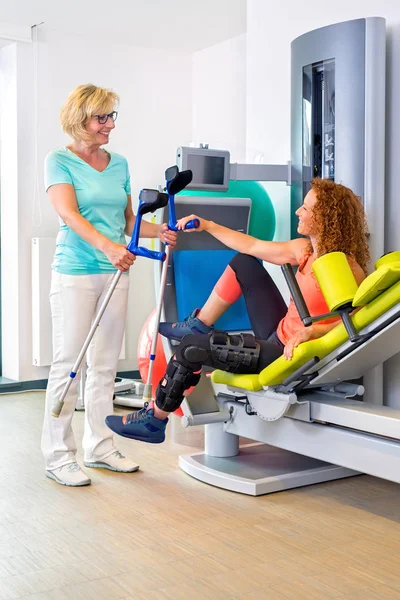 Happy women in gym Royalty Free Stock Photos