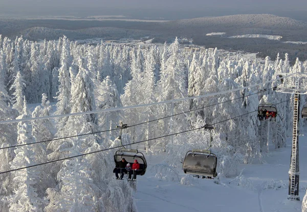 Stollift i berg — Stockfoto