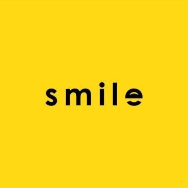 Smile Logo Vektör Şablontasarım İllüstrasyon