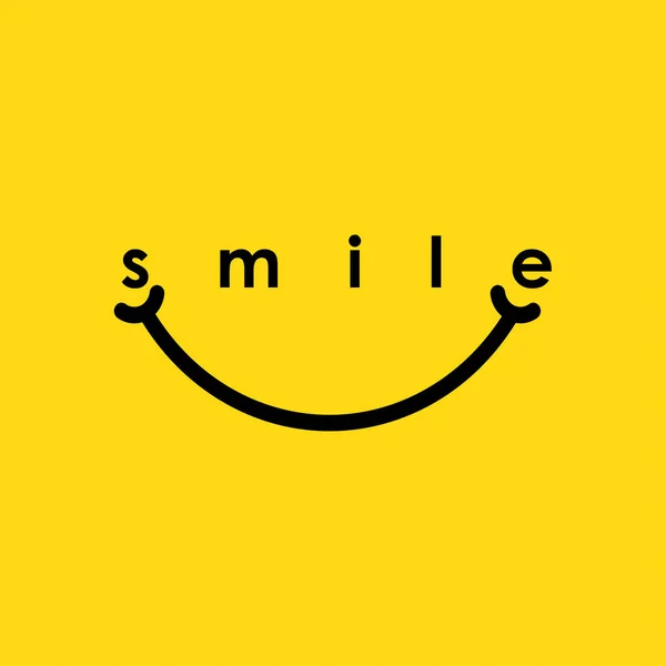 Smile logo wektor szablon projekt ilustracja — Wektor stockowy