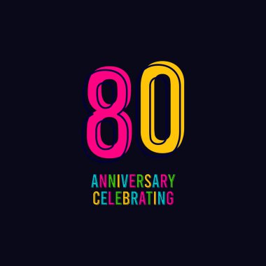 Sekseninci yıl dönümü kutlama Vektör Şablonu Tasarım Çizimi