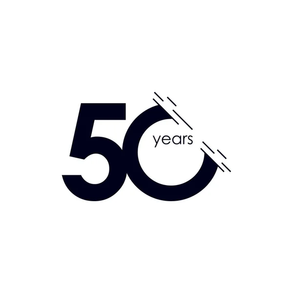 50 χρόνια επέτειο εορτασμού Διάνυσμα Πρότυπο Σχεδιασμός Εικονογράφηση — Διανυσματικό Αρχείο