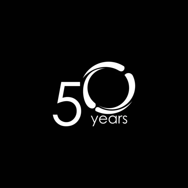 50 років святкування Векторний дизайн шаблону Ілюстрація — стоковий вектор
