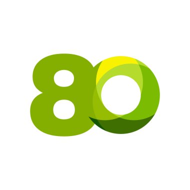 80 Yıl Yıldönümü Vektör Şablontasarım İllüstrasyon