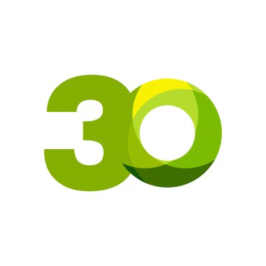 30 Yıl Dönümü Vektör Şablonu Tasarım İllüstrasyon