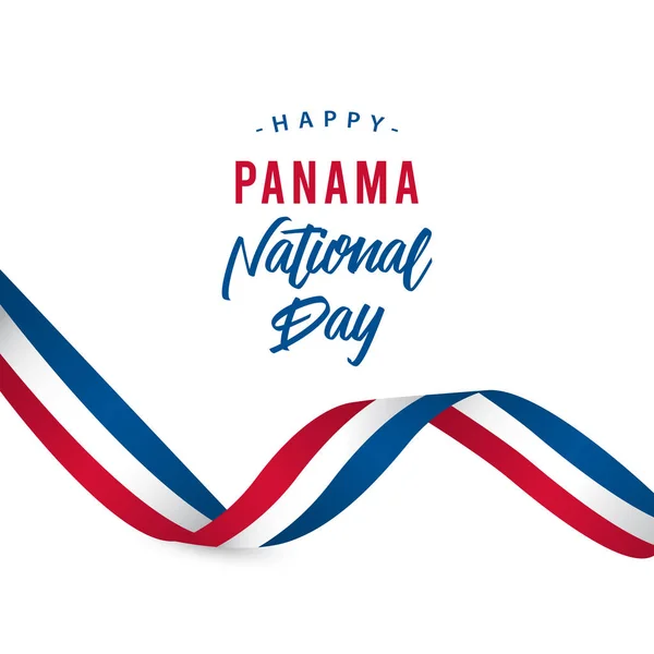 Щасливий Панама Національний день Вектор Дизайн шаблону Ілюстрація — стоковий вектор