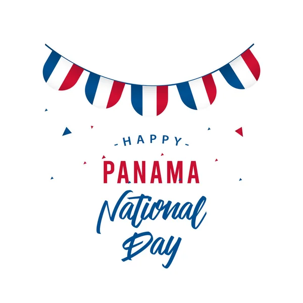 Щасливий Панама Національний день Вектор Дизайн шаблону Ілюстрація — стоковий вектор