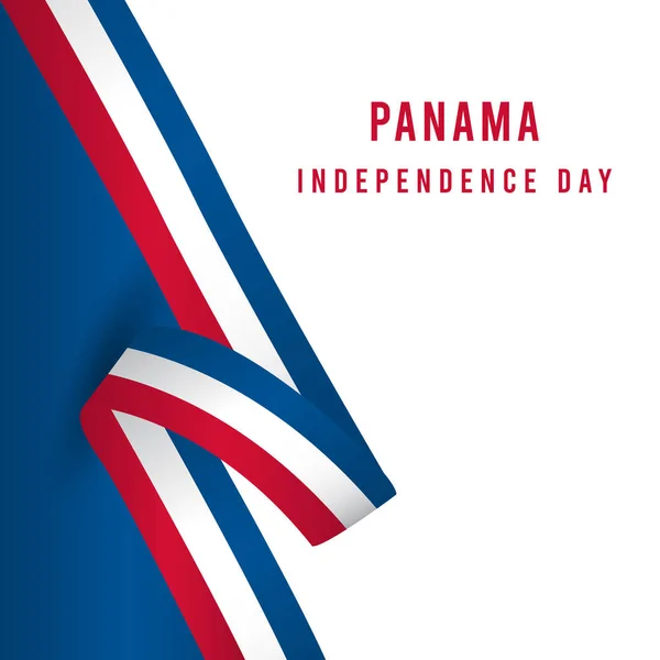 Happy Panama Independence Day Vector Template Design Illustration — Stockový vektor