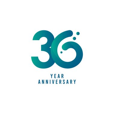 30 Yıl Dönümü Vektör Şablonu Tasarım İllüstrasyon