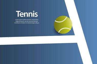 Tenis topu Tasarım Vektör Şablonu Resmetme Arkaplanı