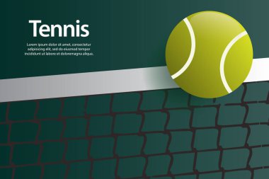 Tenis topu Tasarım Vektör Şablonu Resmetme Arkaplanı
