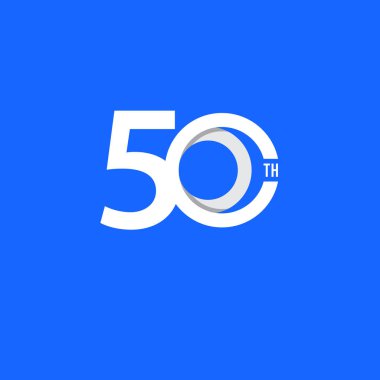 50 Yıldönümü Vektör Şablonu Tasarım İllüstrasyon