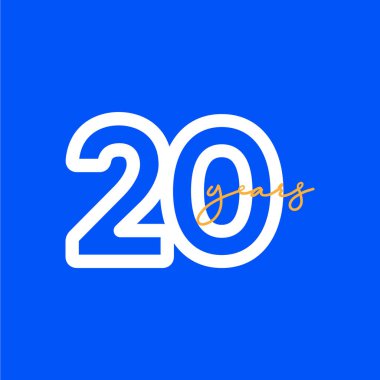 10 Yıl Yıldönümü Kutlaması Vektör Şablon Tasarımı Çizimi