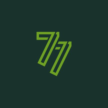 77. Yıldönümü Kutlama Vektör Şablonu Tasarım İllüstrasyonu