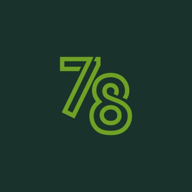 78. Yıldönümü Kutlama Vektör Şablonu Tasarım İllüstrasyonu